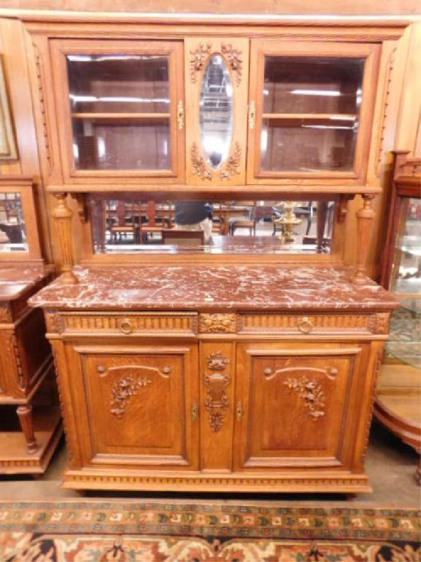 Continental Victorian Oak Buffet (1 of 6)