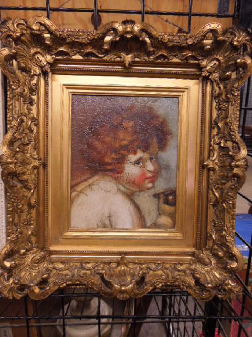 Antique Continental School Oil Painting (1 of 5)