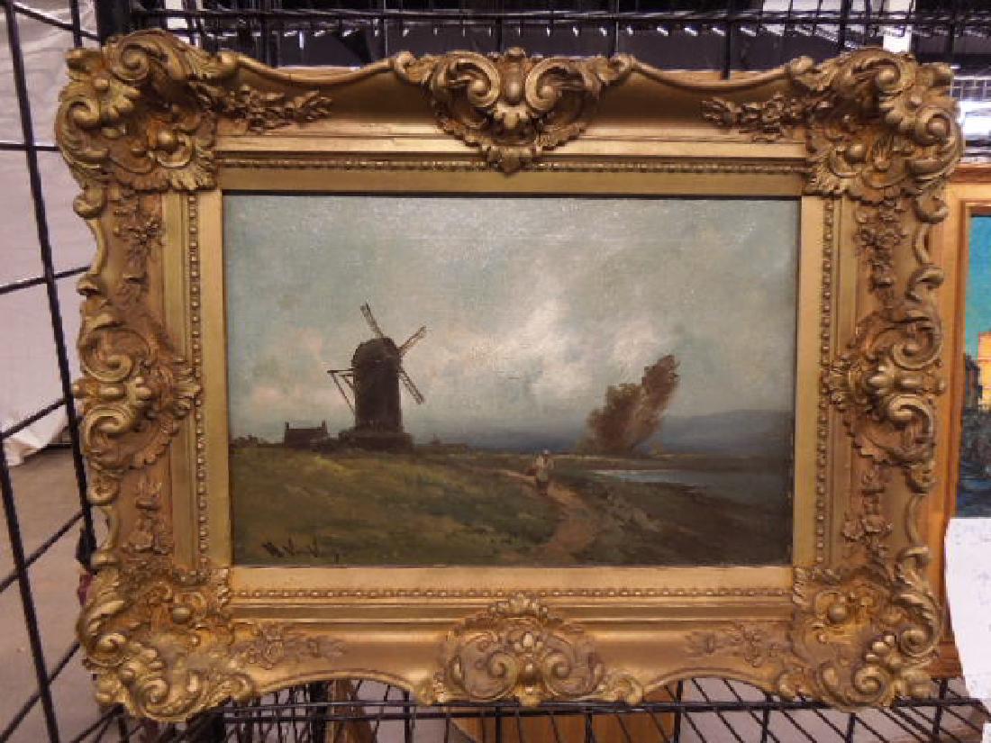Indistinctly Signed Dutch Oil Painting (1 of 6)