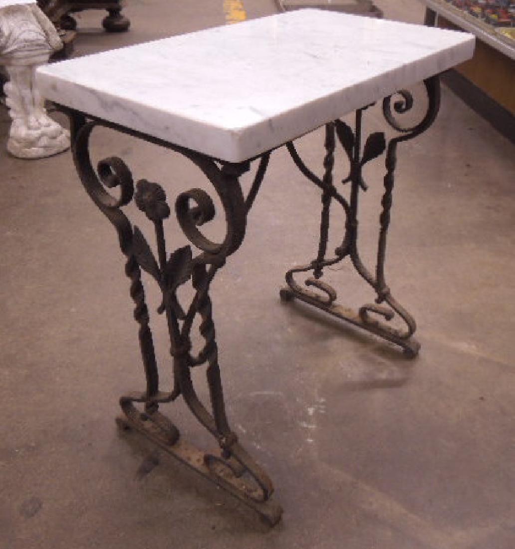 19th C. Wrought Iron Garden Stand (1 of 4)