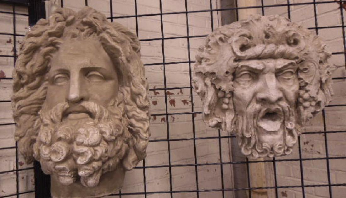 Cement Garden Mask Wall Hangings (1 of 3)