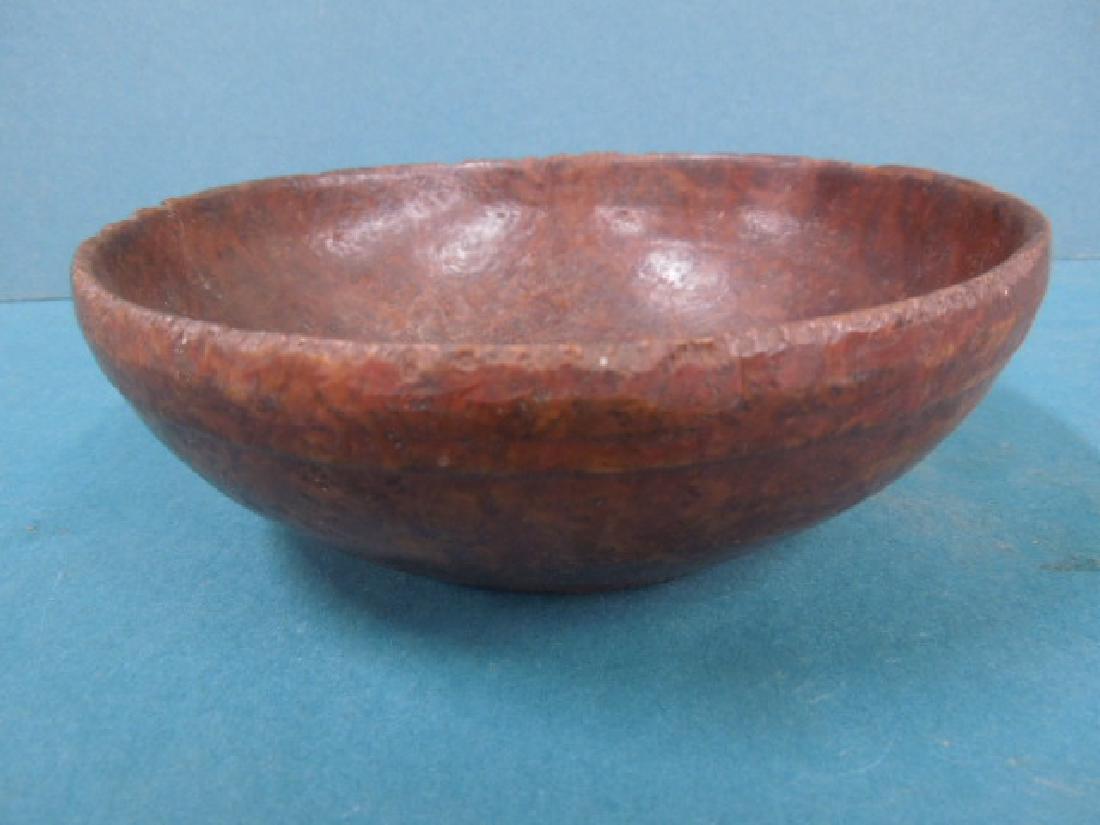 Early Crotch Walnut Turned Bowl (1 of 4)