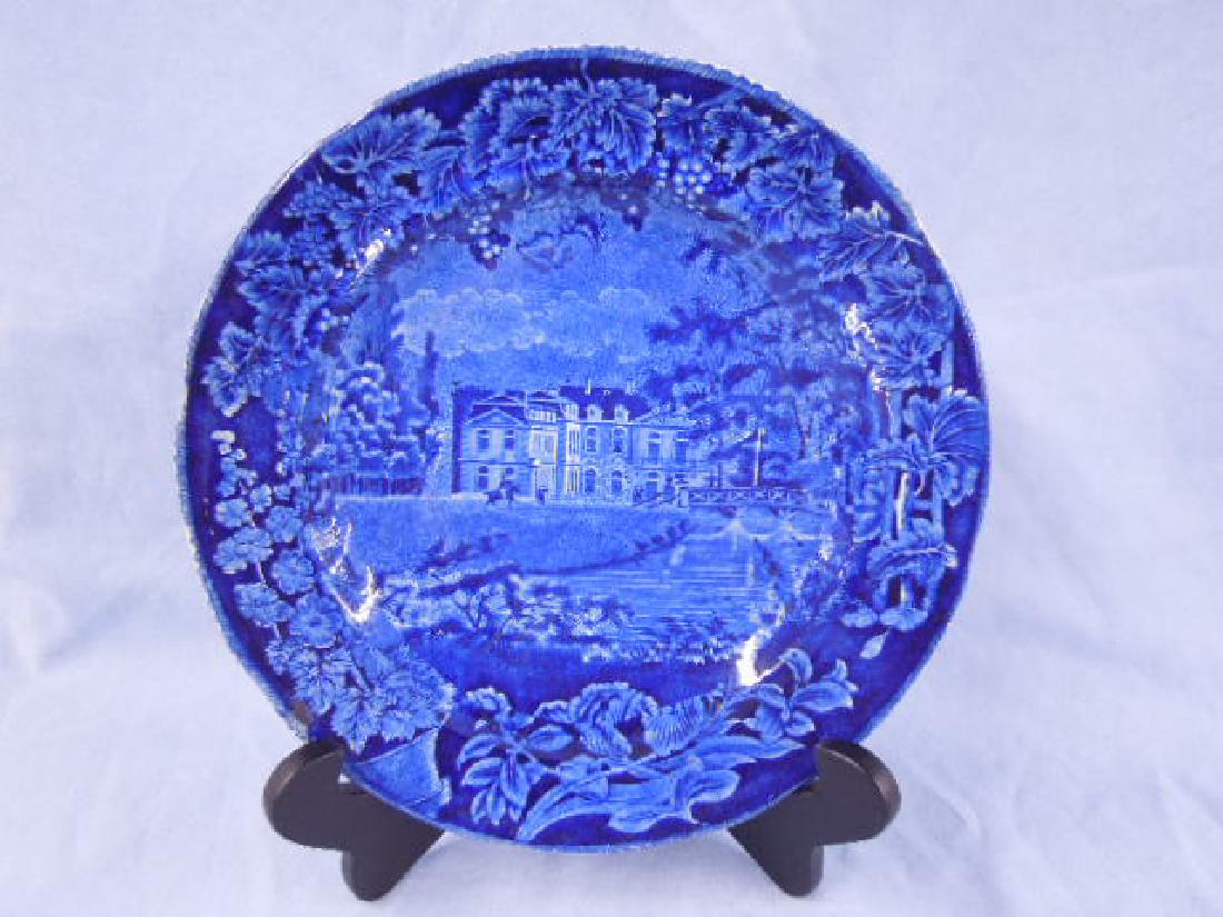 Historical Flow Blue Transfer Ware Plate (1 of 3)