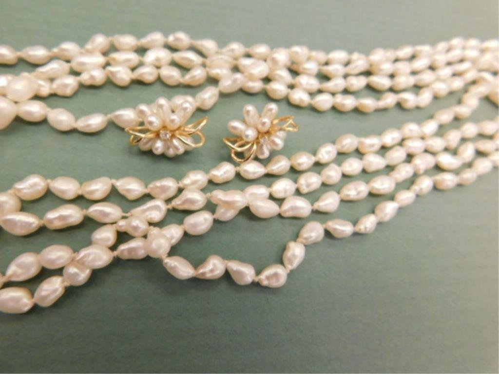 Fresh Water Pearls & Earrings (1 of 5)