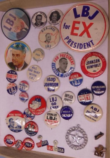 Lyndon B Johnson Campaign Items