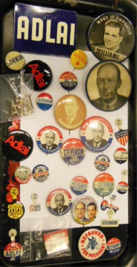 Adlai Stevenson Campaign Buttons (1 of 6)