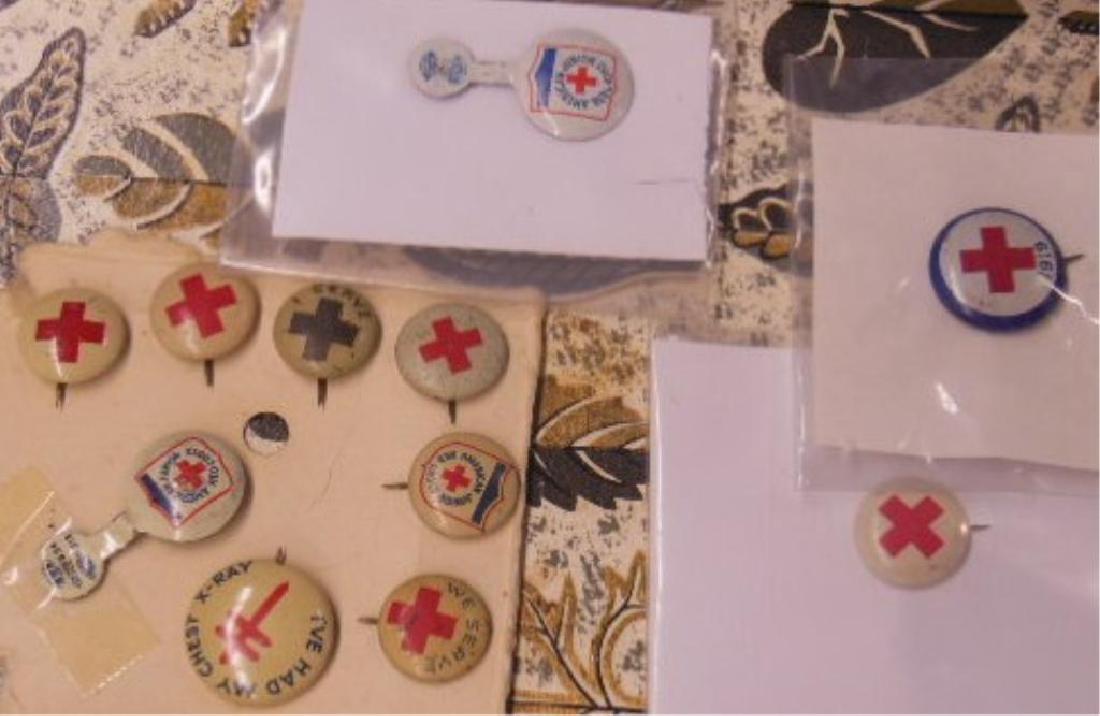 11 Early Red Cross Buttons (1 of 4)