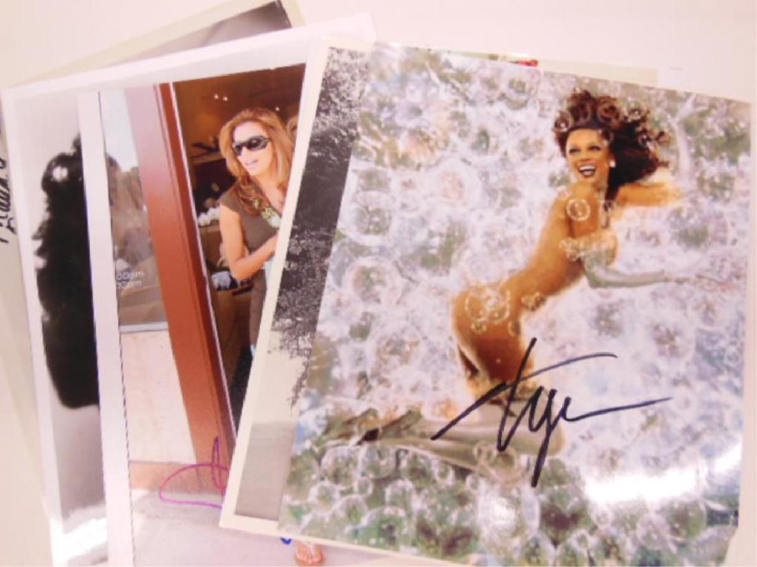 Assorted Actress Signed Photographs: Lot of ten assorted actress signed 8" x 10" photographs, includes: Tyra Banks, Linda Chrisie, Sally Field, Louise Fletcher (personalized to Andy), Kerri Kenney, Lindsay Lohan, Donna Martell (personali