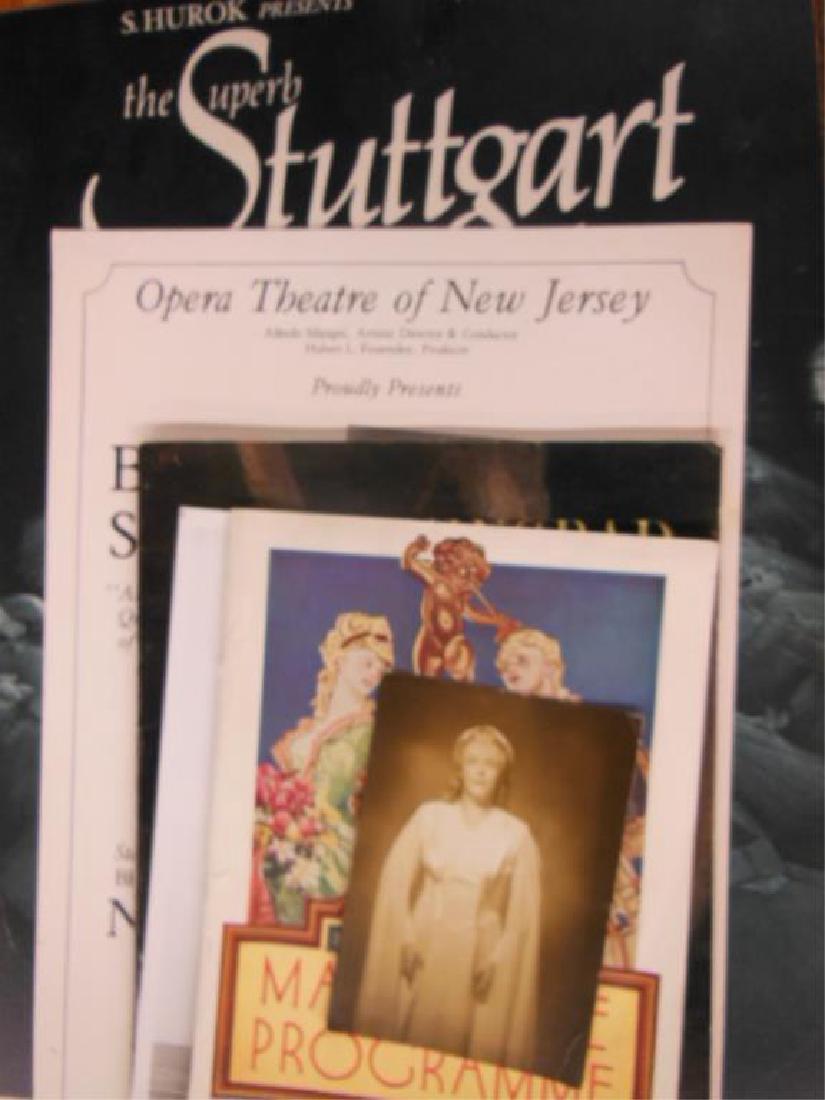 Vintage Ballet & Opera Memorabilia: Lot of assorted Vintage Ballet & Opera related Memorabilia, includes: 1940 J.C. Williamson Theatre magazine Programme - Covent Garden Russian Ballet, 1960s Maria Tallchief signed 8" (h) x 10" (l) phot