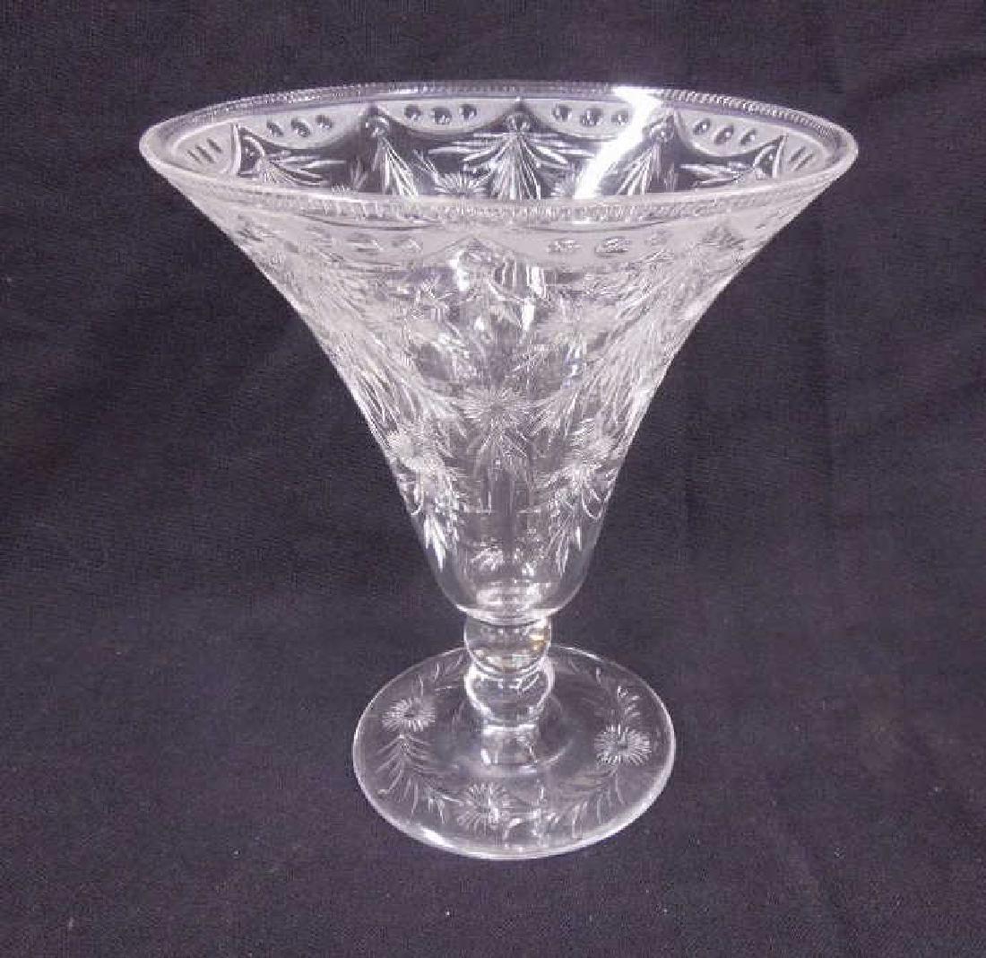 Pairpoint Intaglio Cut Glass Vase (1 of 4)