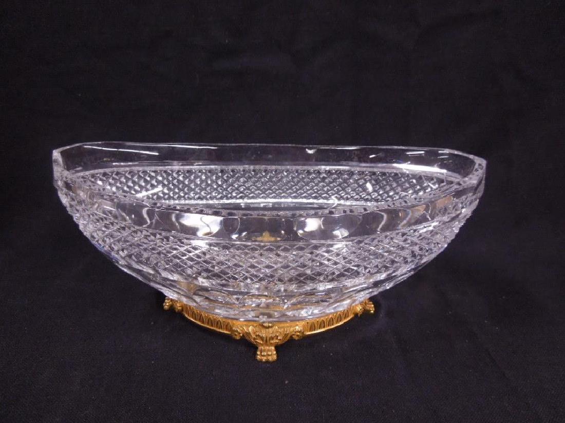 French Glass & Bronze Center Bowl (1 of 4)