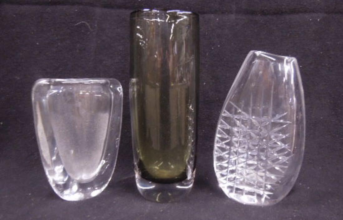 3 Modern Orrefors Glass Vases (1 of 4)