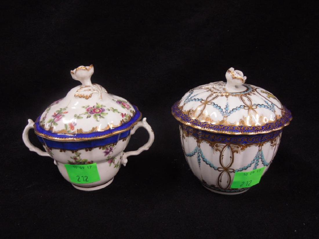 Two Caughley Sugar Bowl & Trembleuse Cup (1 of 8)