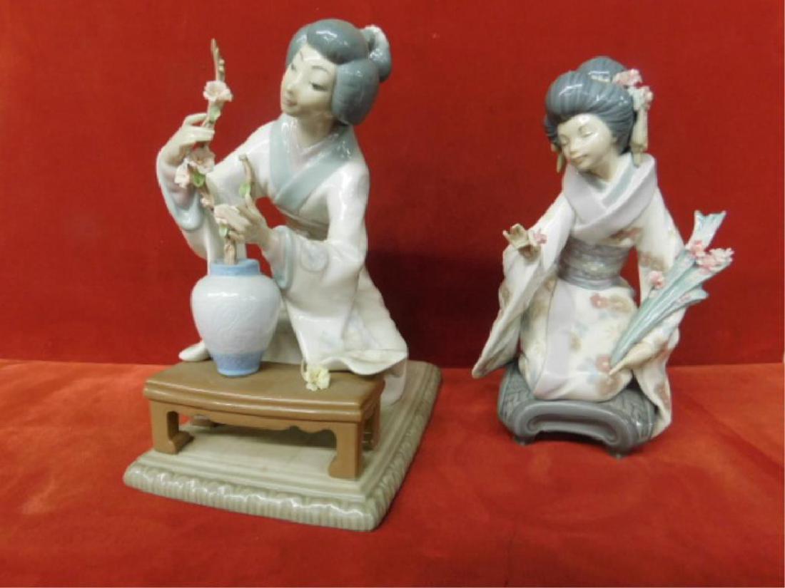 2 Lladro Porcelain Asian Figures (1 of 3)