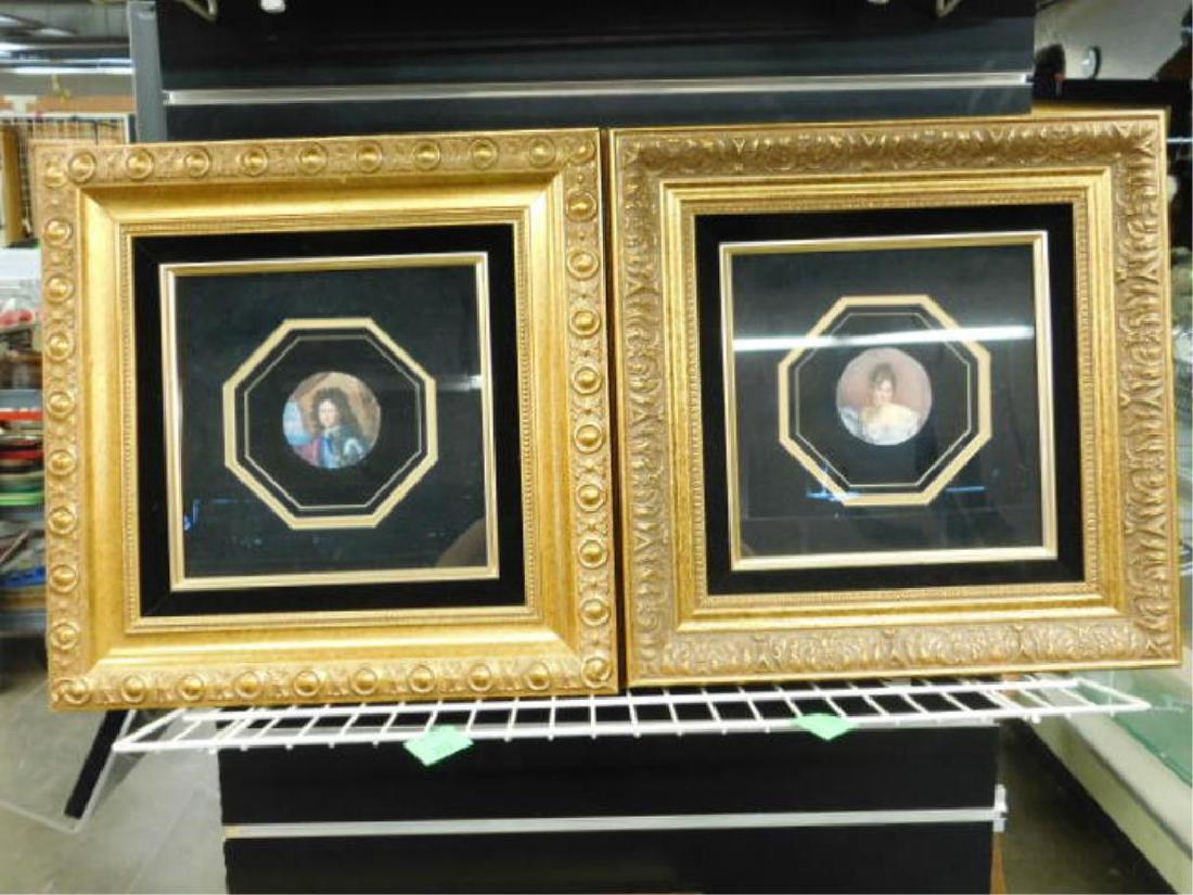 2 19th C Miniature Portrait Paintings (1 of 3)