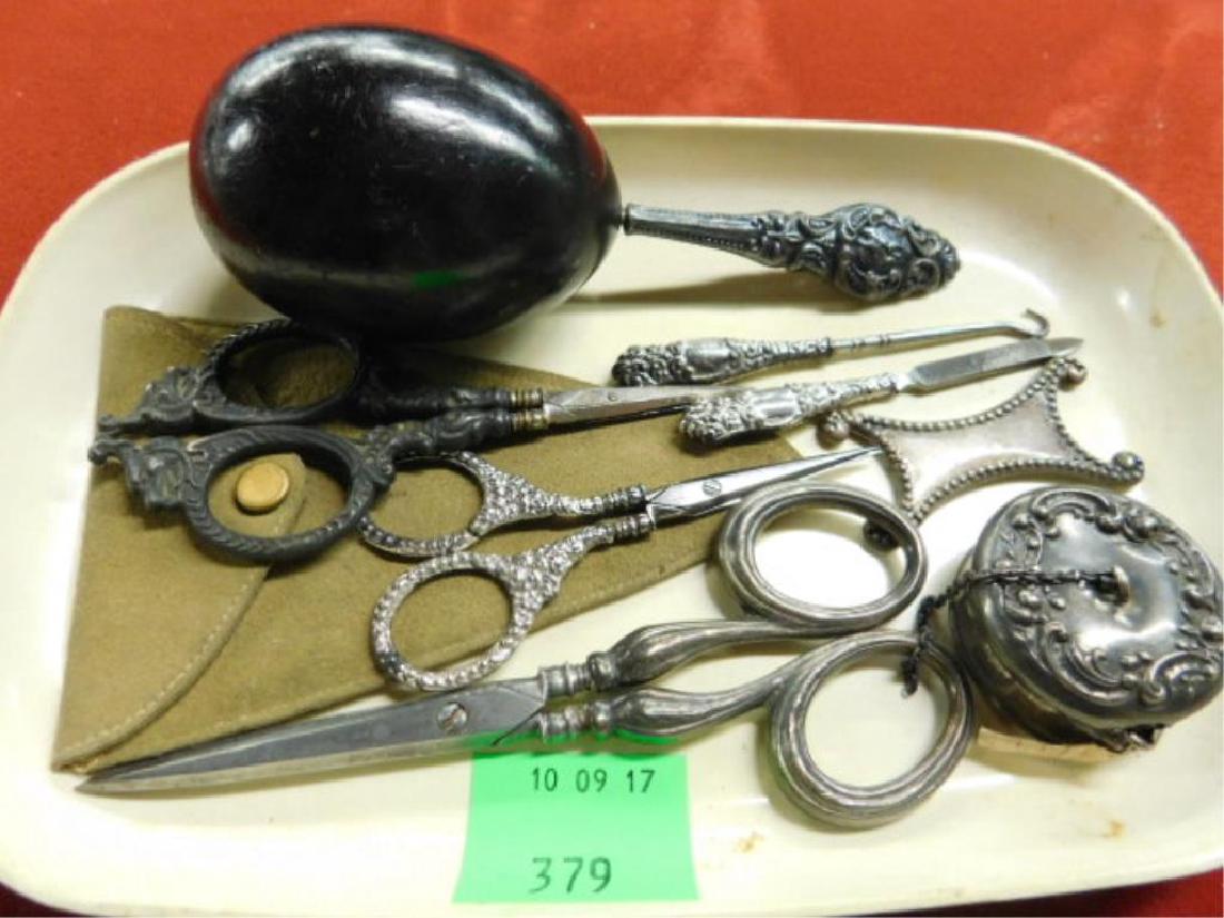 Vintage Sterling Sewing Accessories Lot (1 of 1)