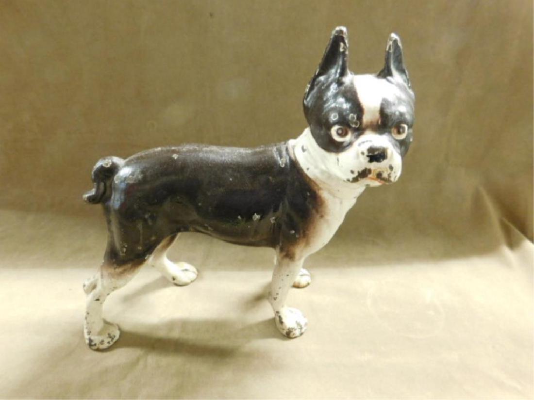 Cast Iron Boston Terrier Doorstop (1 of 2)