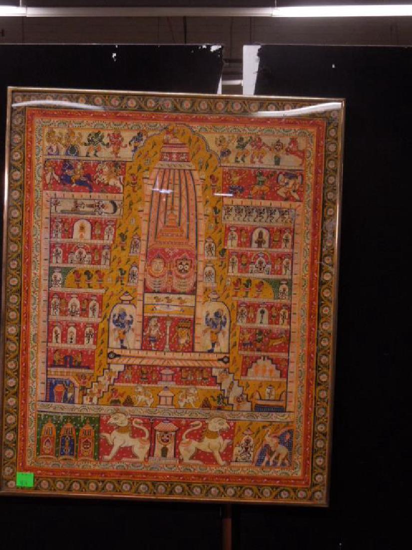 19th C. Indian Cloth Temple Hanging (1 of 4)