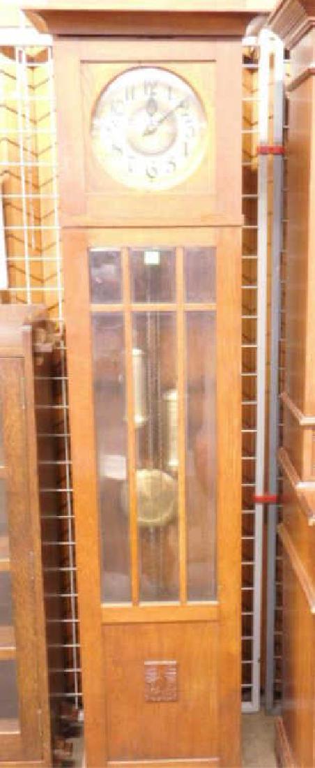 Arts & Crafts Tall Case Clock (1 of 4)