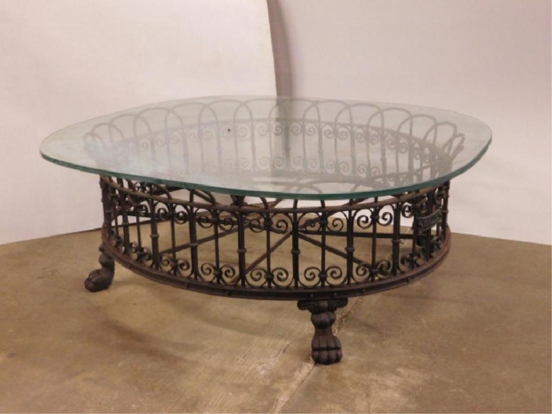 Iron & Glass Cocktail Table (1 of 6)