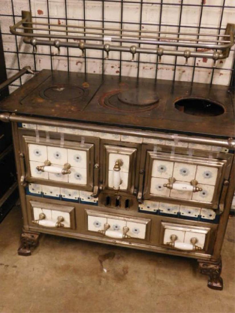 Cast Iron & Tile Stove (1 of 4)