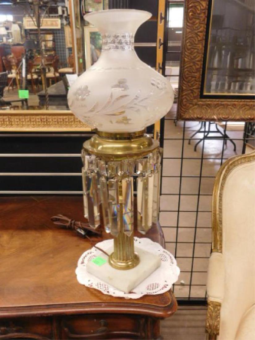 Argand Lamp Marble Base (1 of 1)