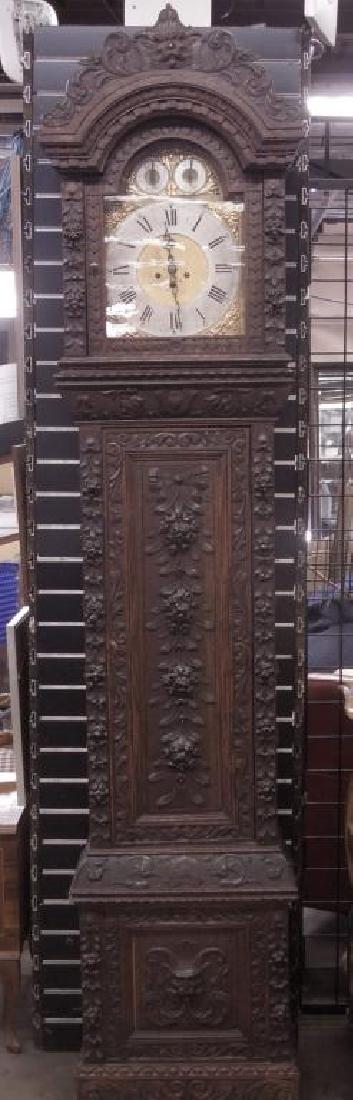 Continental Tall Case Jacobean-Style Clock (1 of 9)
