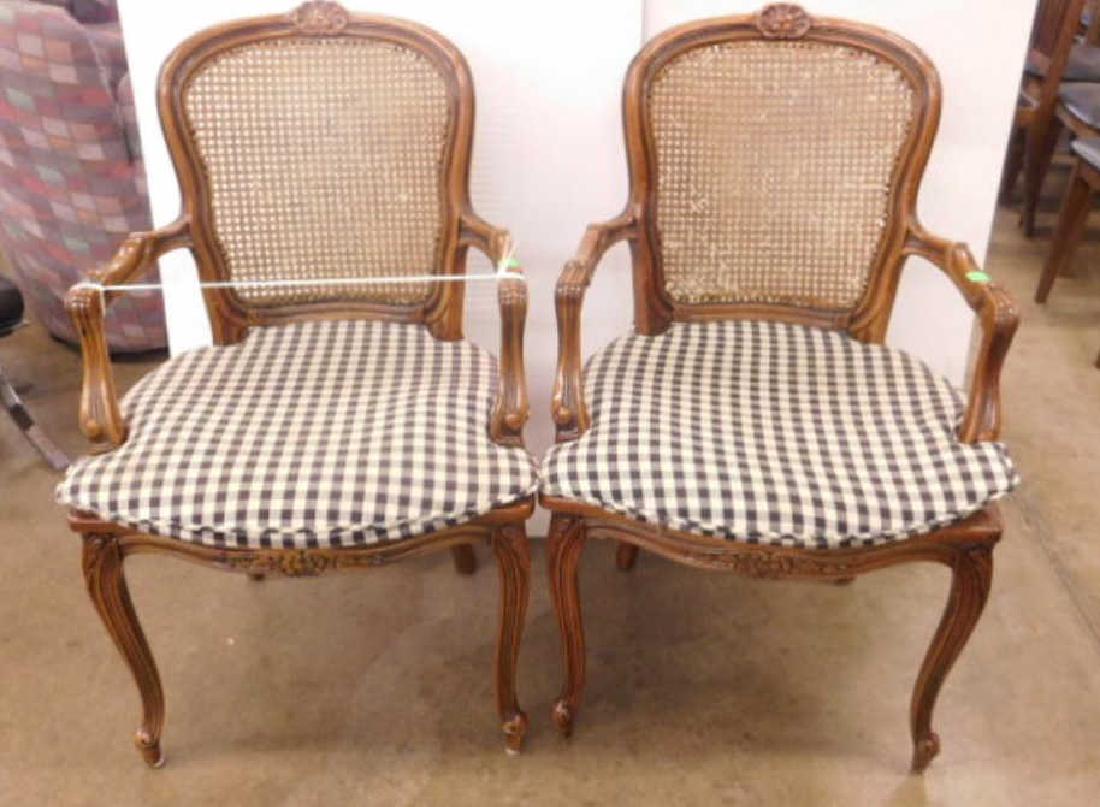 Pr French Provincial Arm Chairs (1 of 7)