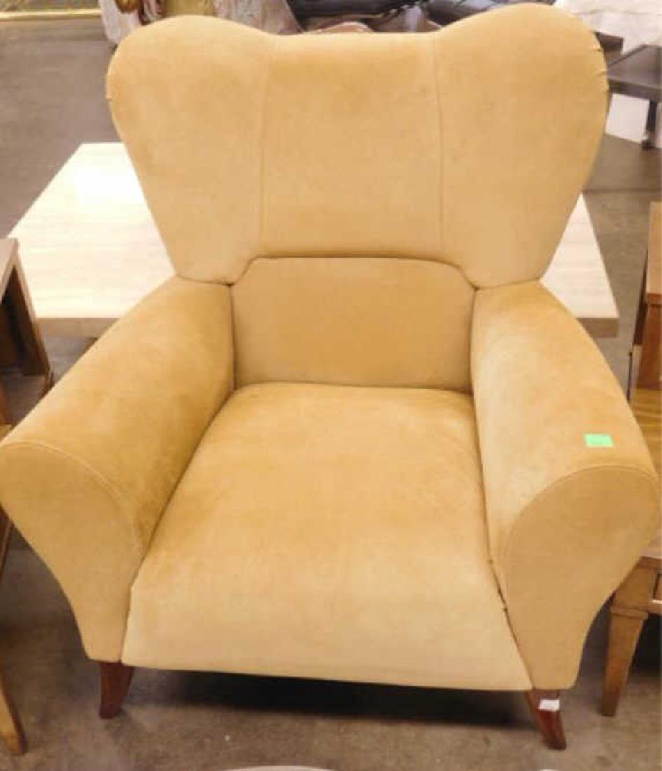 Contemporary Suede Arm Chair (1 of 4)