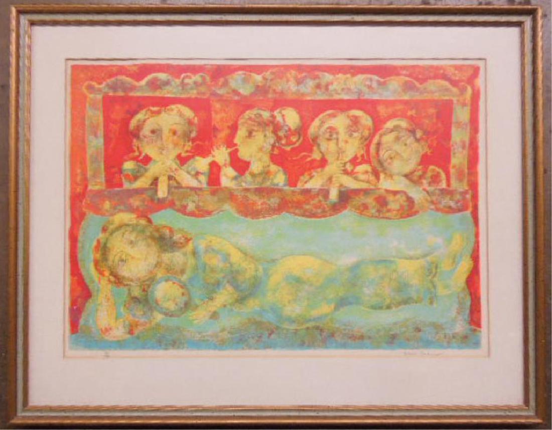 Sakti Burman Signed Colored Lithograph (1 of 6)
