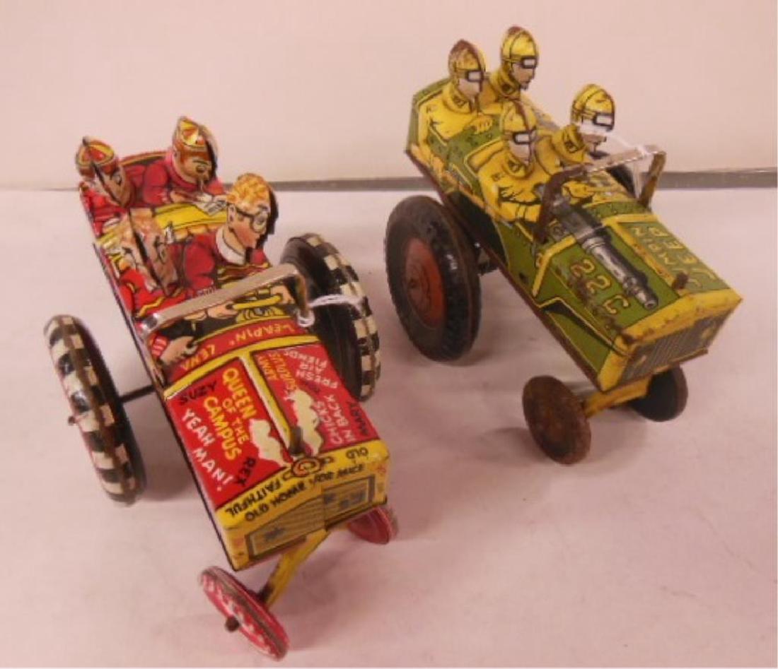 2 Vintage Tin Wind-up Automobiles (1 of 8)