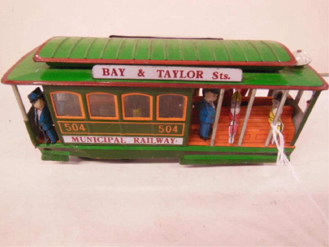 Vintage Tin Friction Trolley Car (1 of 5)
