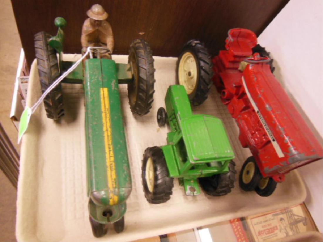 3 Vintage Metal Toy Tractors (1 of 4)