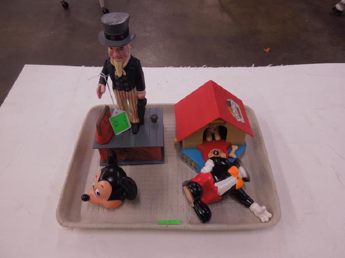 3 Vintage Plastic & Other Banks