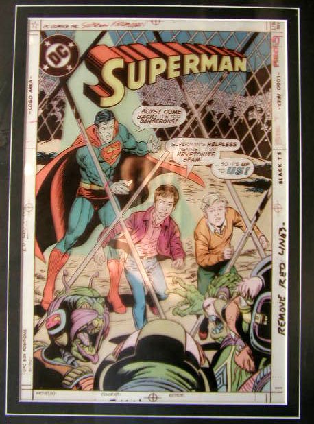 Superman Comic Book Illustration Art