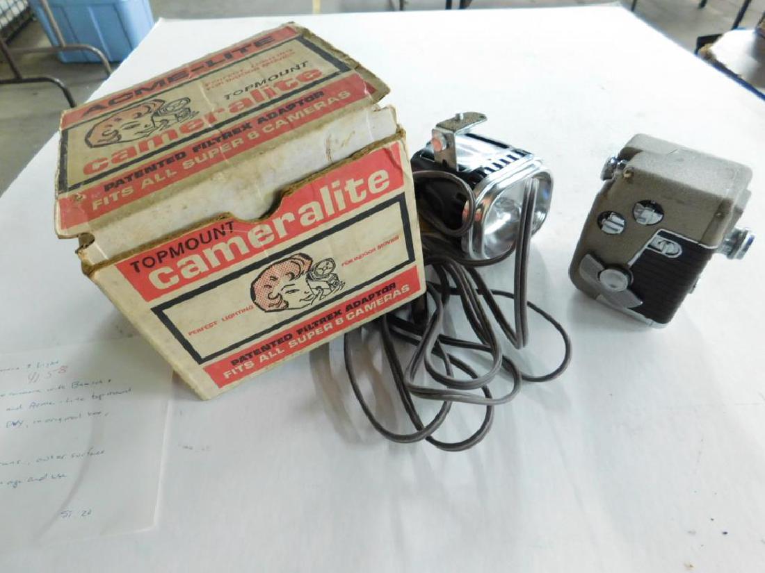 Vintage Movie Camera & Light (1 of 3)