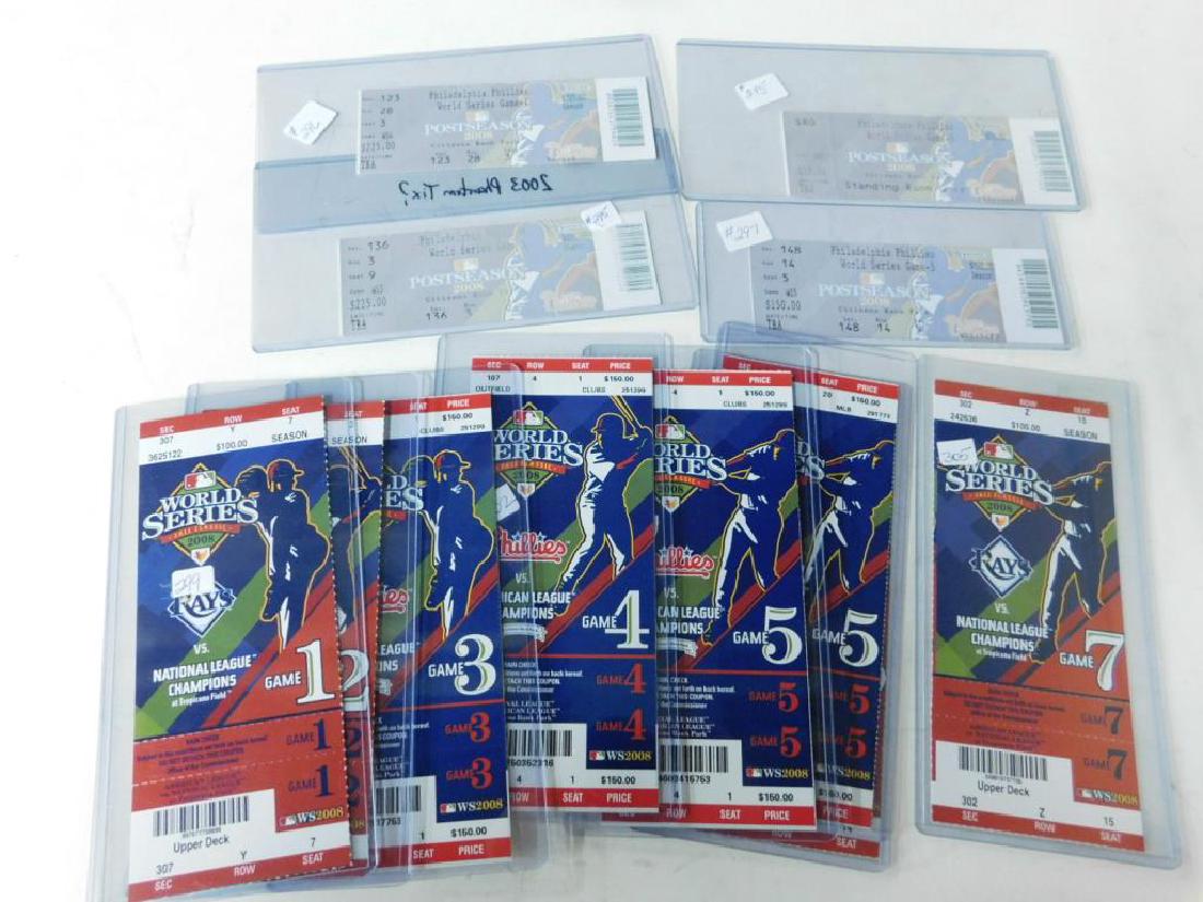 (12) 2008 Phillies World Series Tickets (1 of 5)
