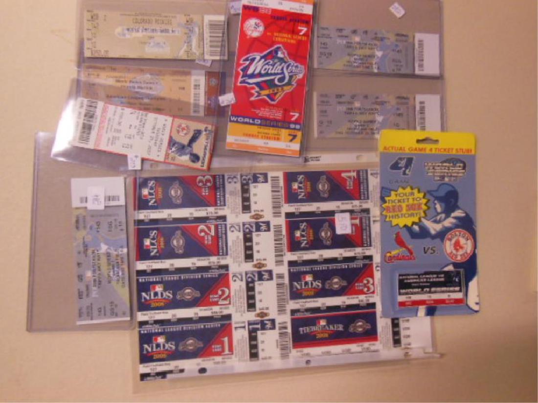 16 Assorted Post Season Tickets (1 of 7)