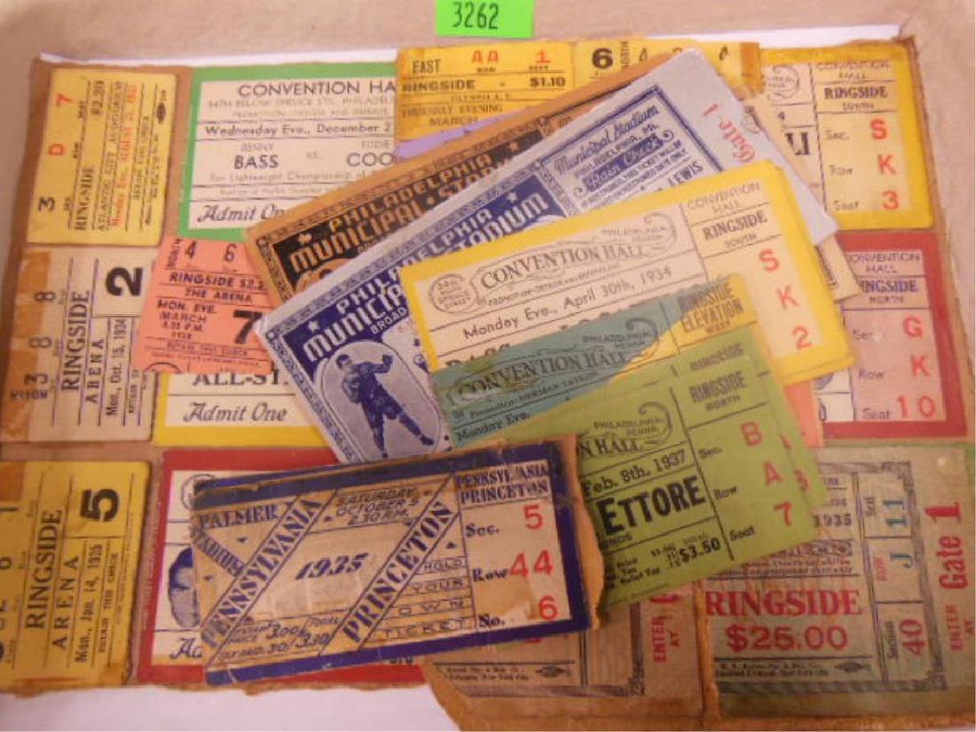 (32) Vintage Boxing Tickets & Stubs (1 of 6)