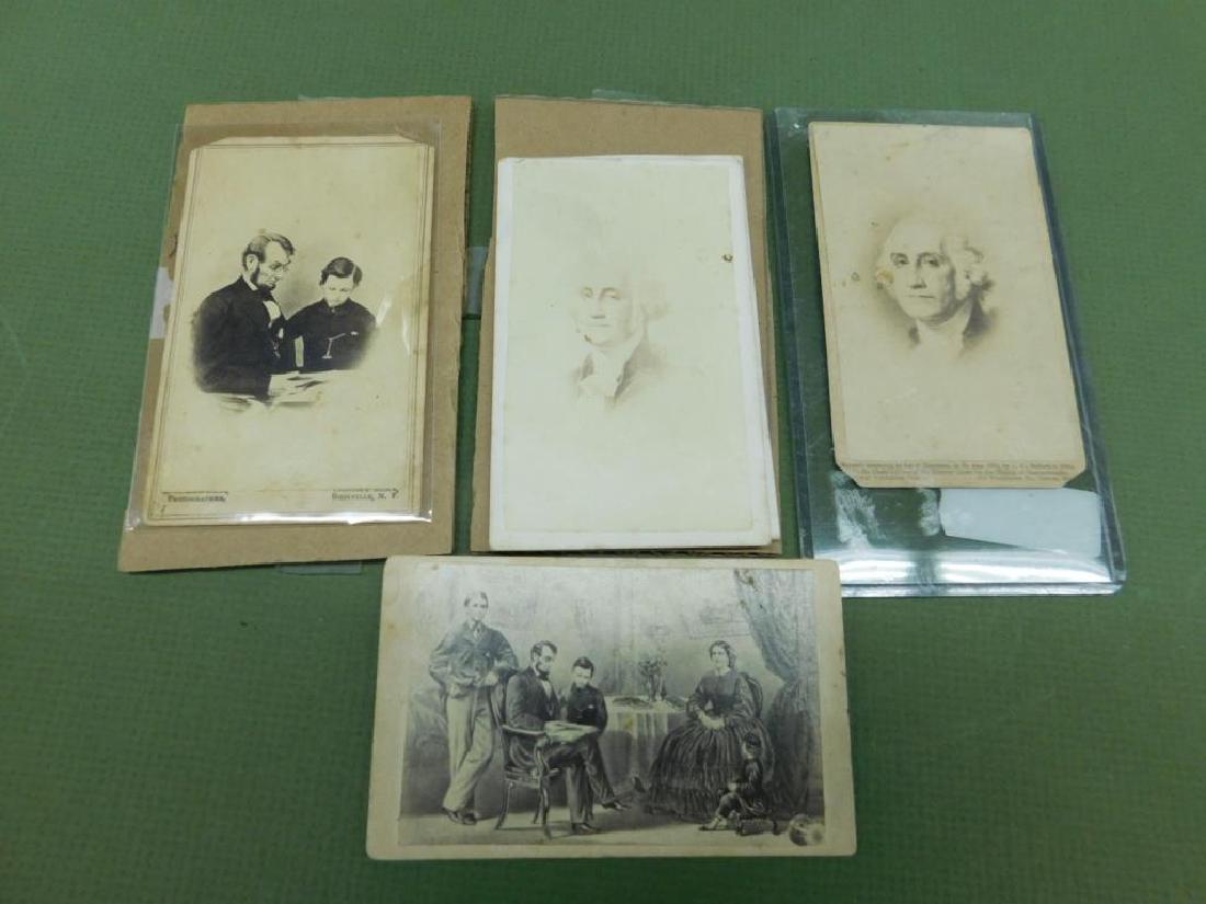5 Washington & Lincoln Carte de Visite (1 of 1)