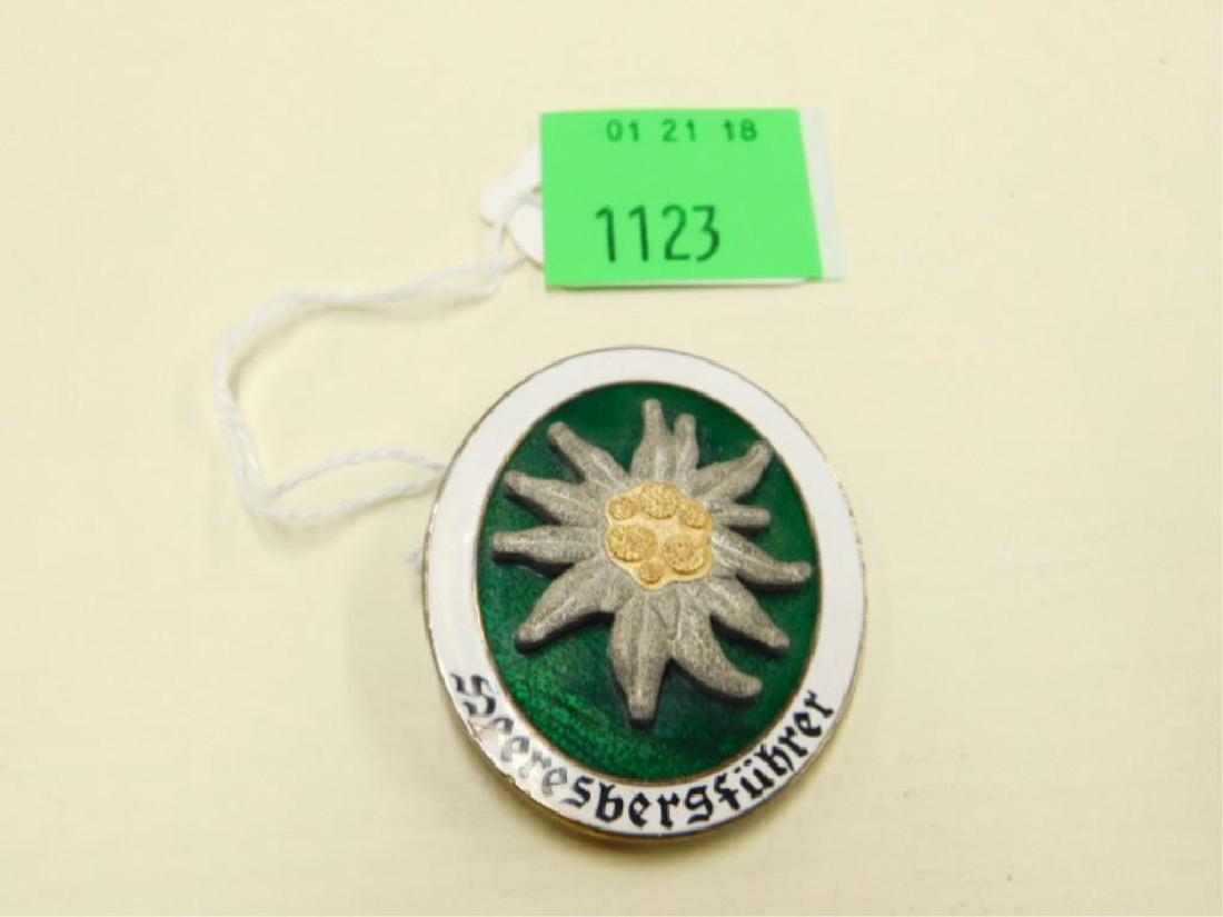 German Army Mountain Troop Enamel Badge (1 of 2)