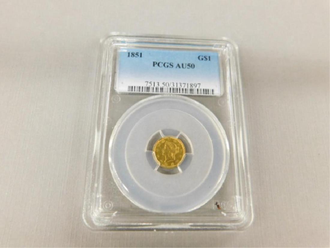 1851 $1 Gold Coin (1 of 3)
