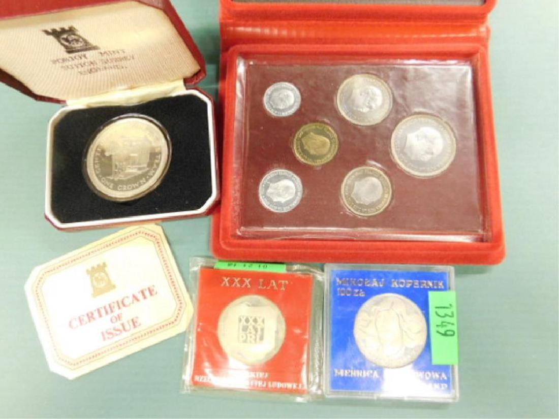 Spain,Poland,Isle of Man coins (1 of 3)