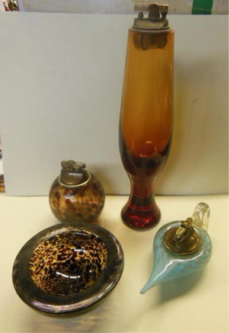 3 Vintage Murano and Other Glass Lighters (1 of 4)