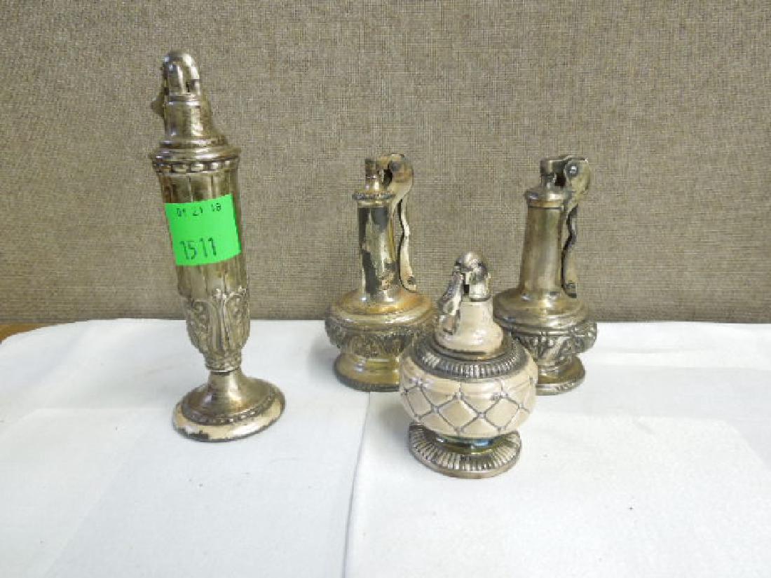 4 Ronson Silverplate table Lighters (1 of 4)