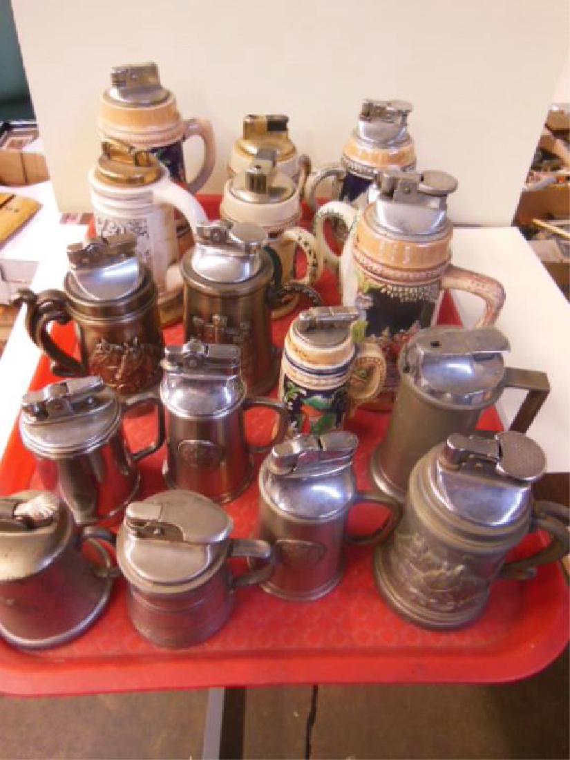 17 Vintage Stein Form Table Lighters (1 of 6)
