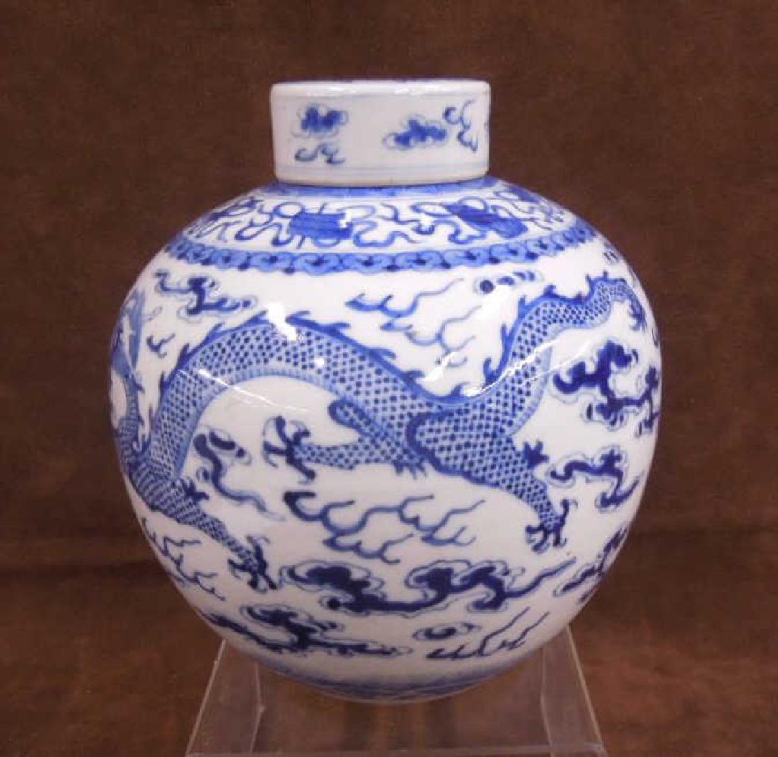 Chinese Blue & White Covered Ginger Jar (1 of 7)