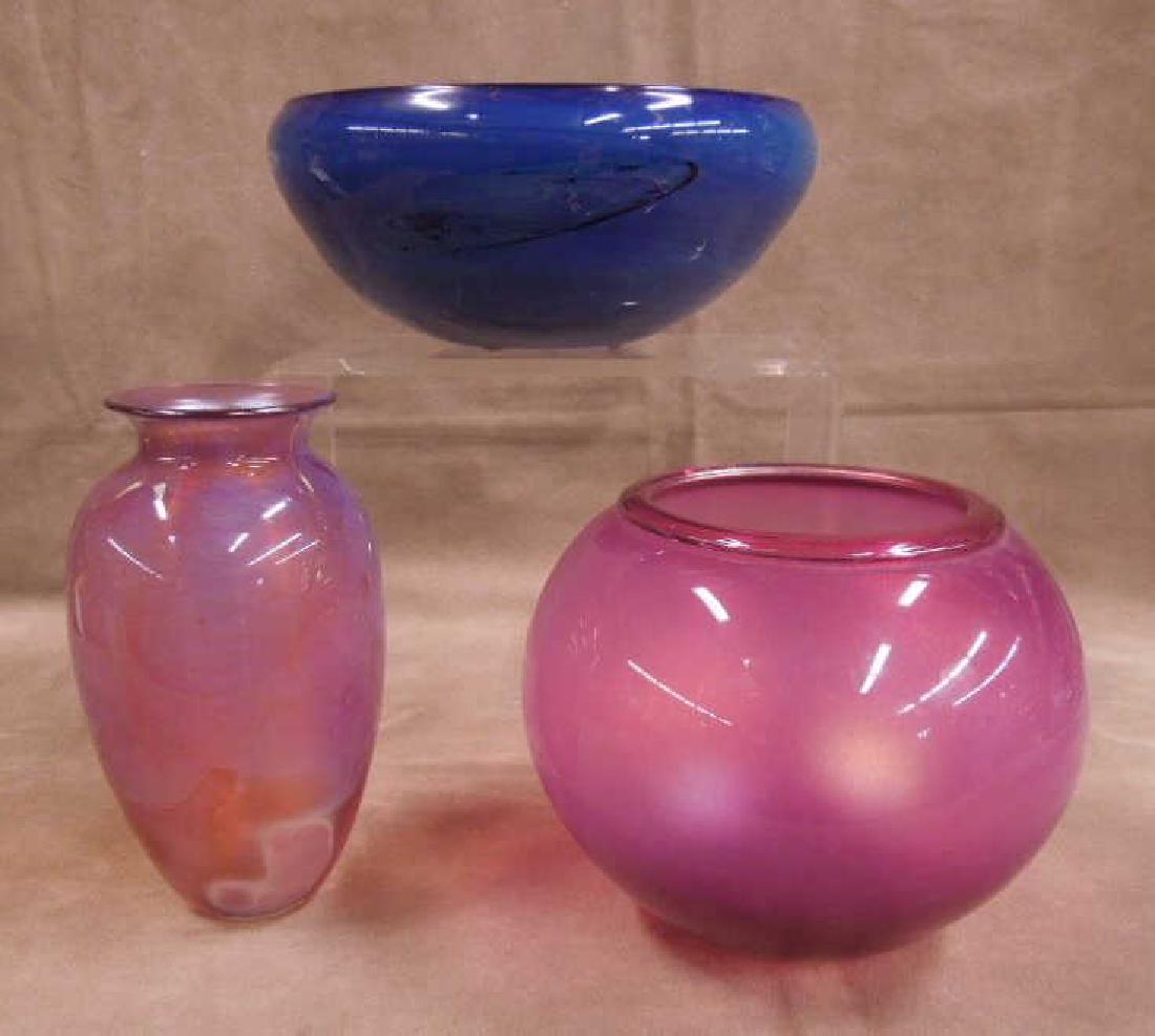 3 Simpson Art Glass Pieces (1 of 6)