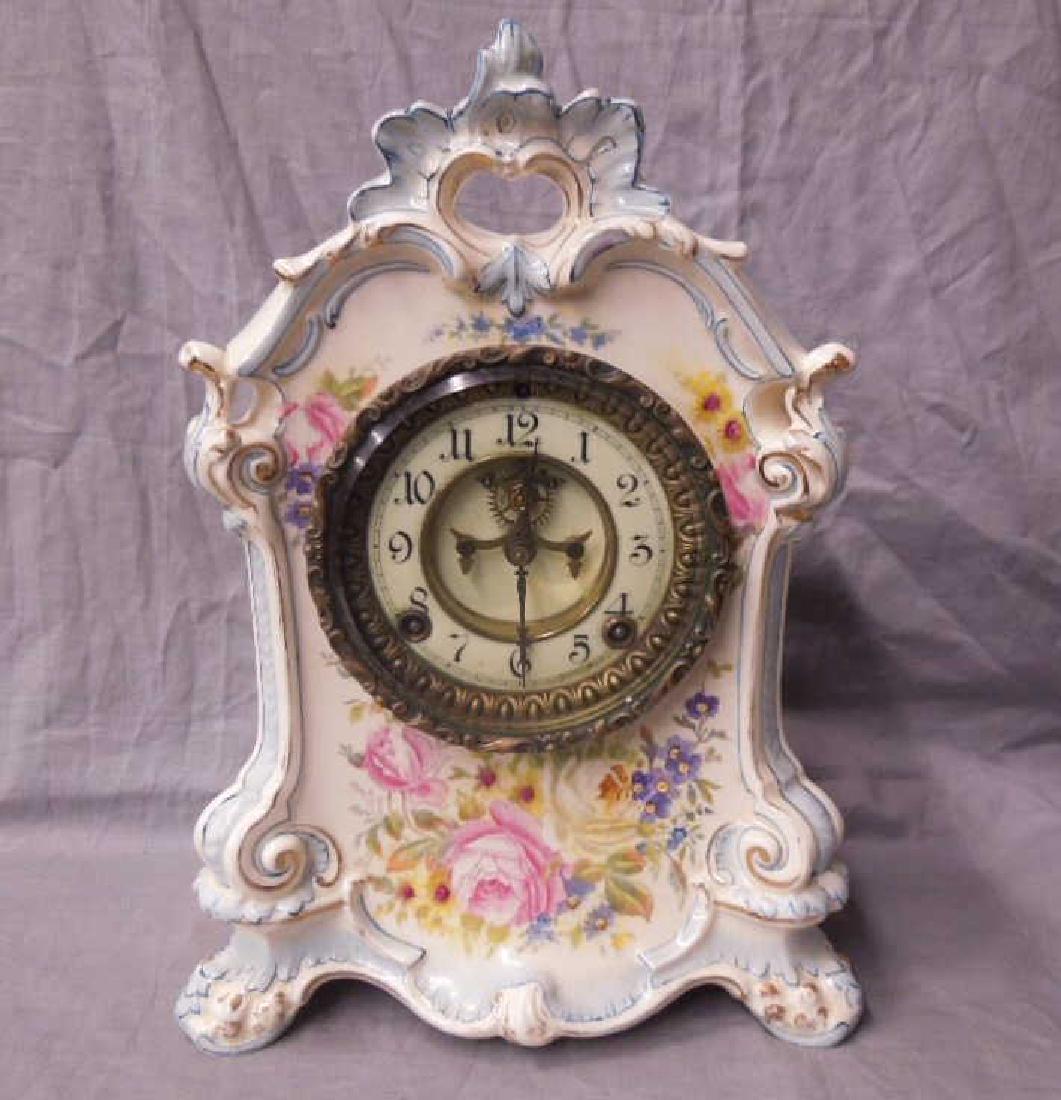 Royal Bonn Porcelain Mantle Clock (1 of 8)