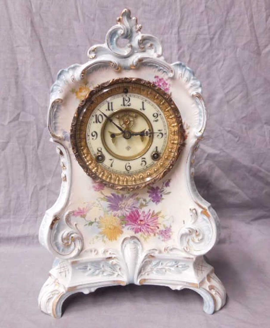 Royal Bonn Porcelain Mantle Clock (1 of 5)